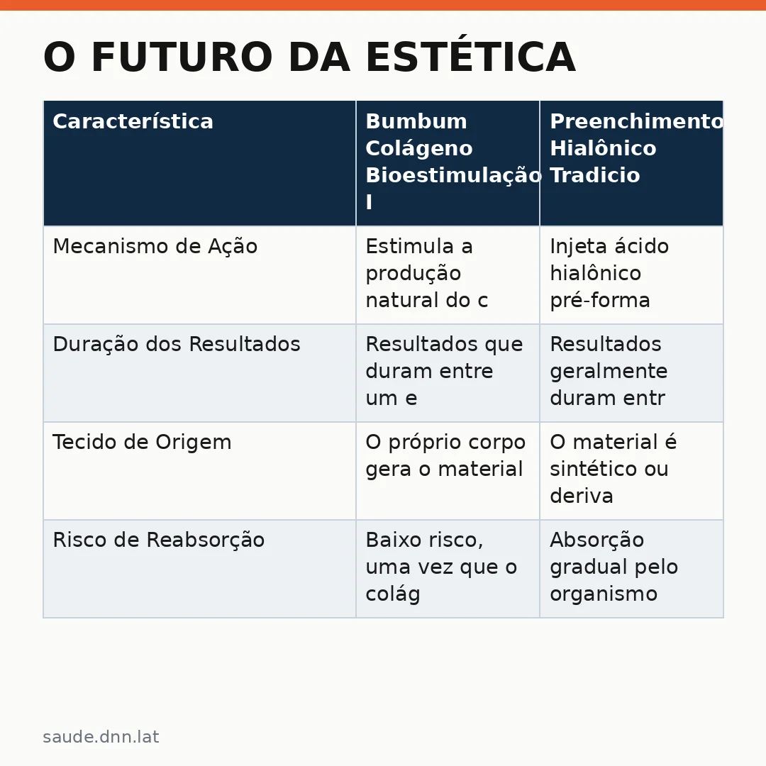 Infográfico - O Futuro da Estética: Bumbum Colágeno Bioestimulação Induz Saúde Natural